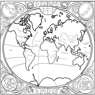 World Map Coloring Page 21304-17292