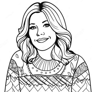 Lorelai Gilmore In A Cozy Sweater Coloring Page 21314-17297