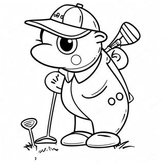 Golf Coloring Pages