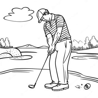 Golf Coloring Page 2131-1816