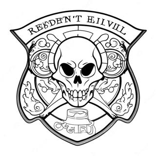 Resident Evil Logo Coloring Page 21343-17318