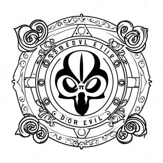 Resident Evil Logo Coloring Page 21343-17319