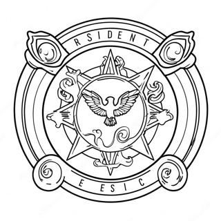 Resident Evil Logo Coloring Page 21343-17320