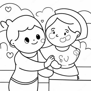 Heartwarming Kindness Acts Coloring Page 21354-17329