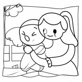 Heartwarming Kindness Acts Coloring Page 21354-17330