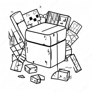 Minecraft Tools Coloring Pages