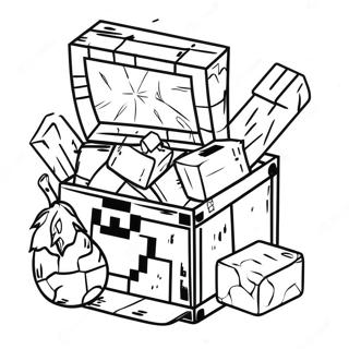 Minecraft Tools Coloring Page 21373-17338