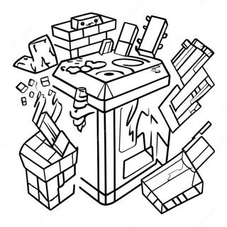 Minecraft Tools Coloring Page 21373-17339