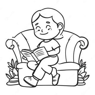 Reading Coloring Page 2141-1826