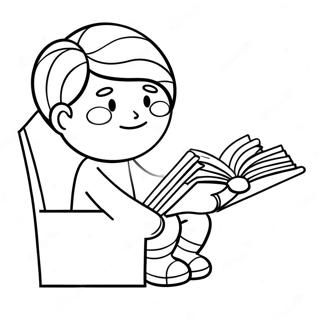 Reading Coloring Page 2141-1827