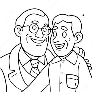 Funny Father S Day Card Coloring Page 21484-17427