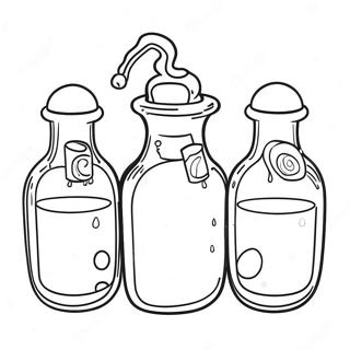 Magical Potion Bottles Coloring Page 21524-17460