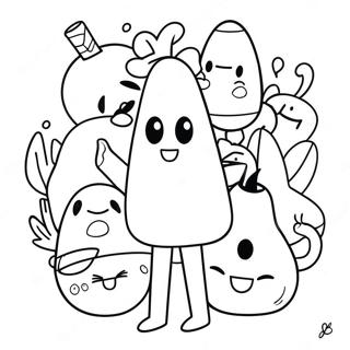 Bfdi Characters Adventure Coloring Page 2152-1835