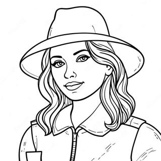 Skyler In Stylish Outfit Coloring Page 21554-17482