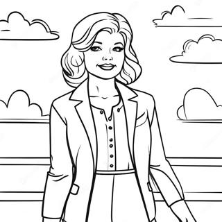 Skyler In Stylish Outfit Coloring Page 21554-17484