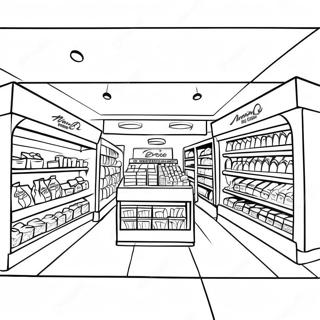 Mini Brands Grocery Store Coloring Page 21564-17490