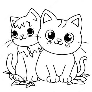 Halloween Cats Coloring Pages