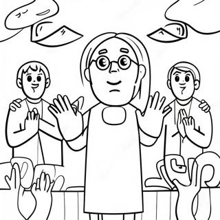 Praise And Worship Coloring Page 21603-17514