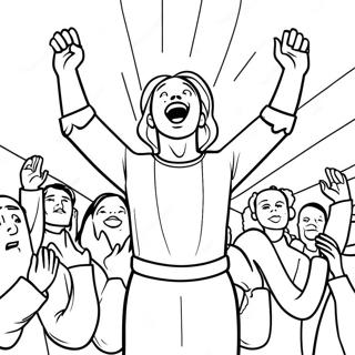 Praise And Worship Coloring Page 21603-17516