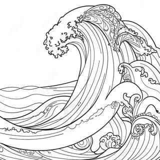 Waves Coloring Pages