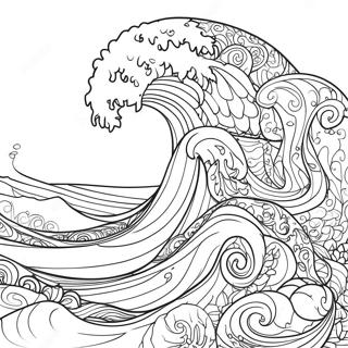 Waves Coloring Page 21613-17527