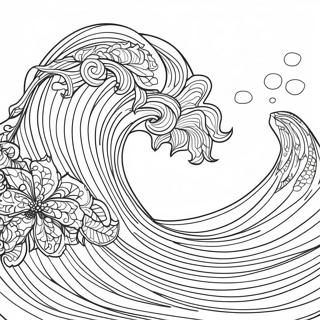 Waves Coloring Page 21613-17528