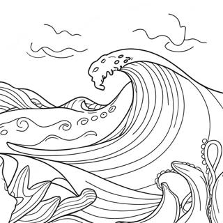 Gentle Ocean Waves Coloring Page 21614-17535