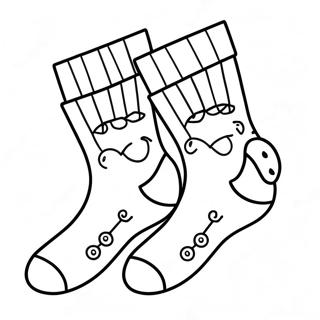 Socks Coloring Page 21633-17542