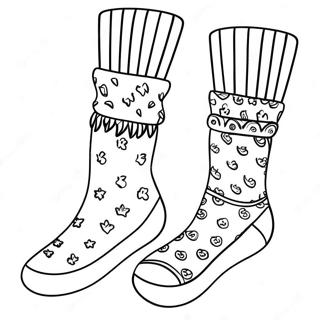 Socks Coloring Page 21633-17543