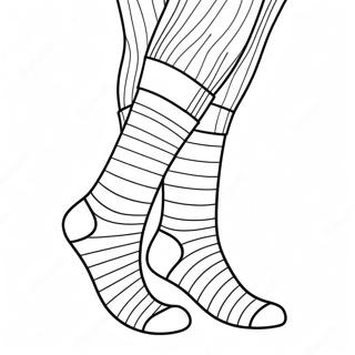 Striped Socks Coloring Page 21634-17547