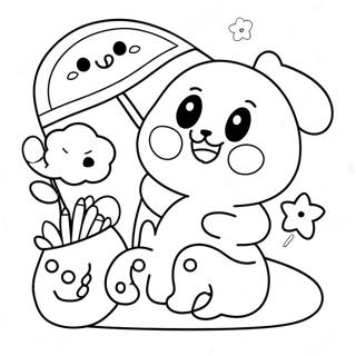 Kawaii Cute Doodle Coloring Pages