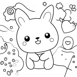 Kawaii Cute Doodle Coloring Page 21663-17575