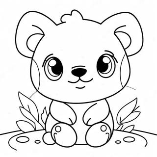 Adorable Kawaii Animal Coloring Page 21664-17568