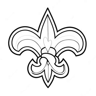 New Orleans Saints Logo Coloring Page 21713-17606