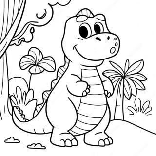 Barney The Dinosaur Coloring Page 2171-1848