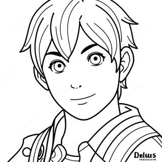 Anime Boy Coloring Pages