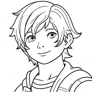 Anime Boy Coloring Page 21723-17614