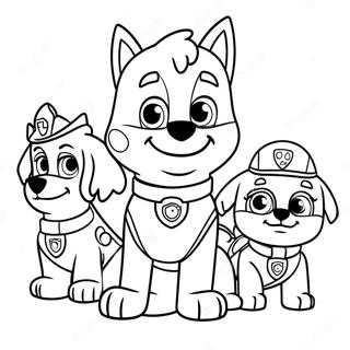 Paw Patrol Easter Coloring Page 21753-17640