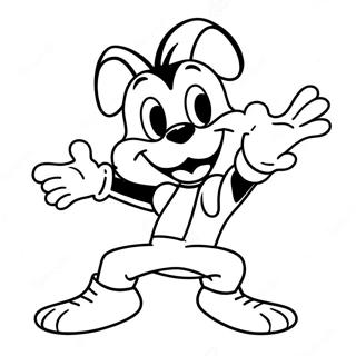 Yakko Warner Dancing Coloring Page 21774-17674