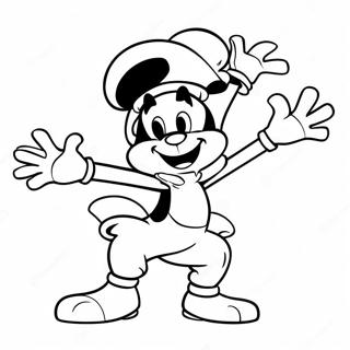 Yakko Warner Dancing Coloring Page 21774-17675