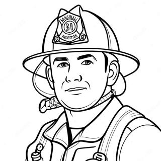 Marshall Firefighter Coloring Page 2181-1852