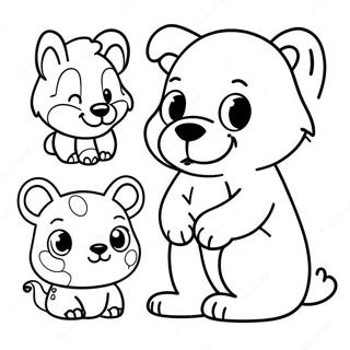 Fun Animal Outline Coloring Page 21824-17697