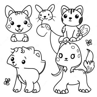 Fun Animal Outline Coloring Page 21824-17698