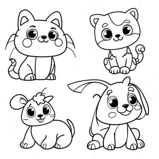 Fun Animal Outline Coloring Page 21824-17699