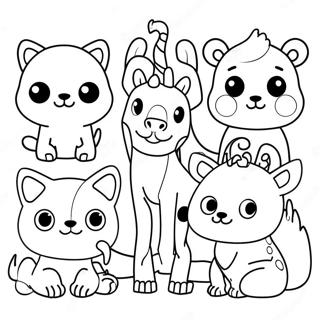 Fun Animal Outline Coloring Page 21824-17700