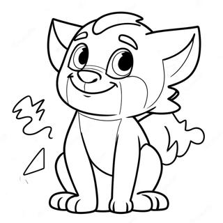 Cute Bolt Character Coloring Page 21834-17708