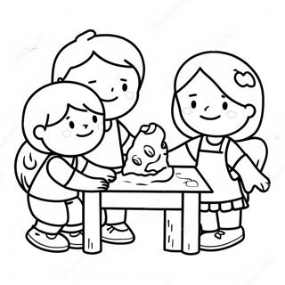 Kind Kids Helping Friends Coloring Page 21884-17747