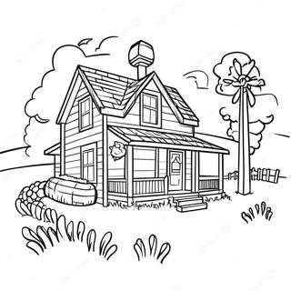 Stardew Valley Farmhouse Coloring Page 21903-17759