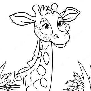 Realistic Giraffe Coloring Page 21913-17767