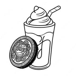 Oreo Milkshake Coloring Page 21924-17778